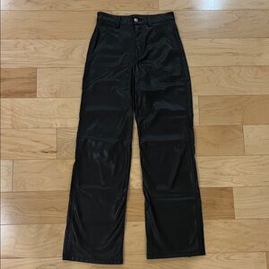 Garage Black Straight Leg Pants